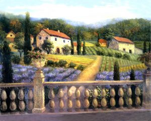 Tuscan landscapes can be transferred onto tiles for indoors and outdoors,walls,floors,pools,countertops.