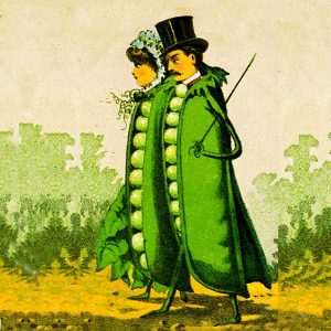 Veggie People transferred onto tiles