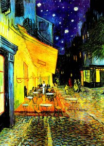 Van Gogh Street scenes transferred onto tiles