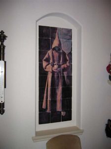 Tumbled marble Tile Mural Installations