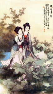 Asian Figurative MuralsAmericana art transferred onto tiles