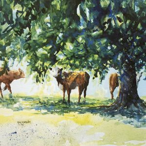 Animal and Bird Paintings transferred onto tiles