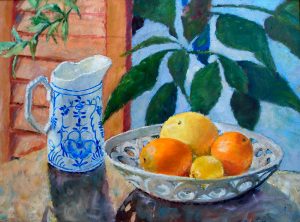 Still Life Paintings transferred onto tiles