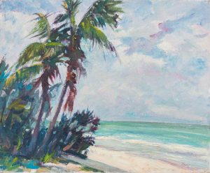 Water scenes transferred onto tiles to create rile murals