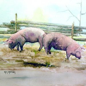 Animal and Bird Paintings transferred onto tiles