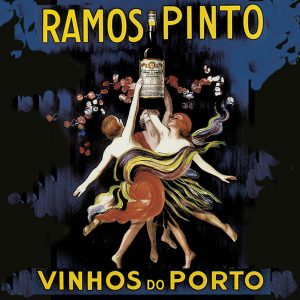 Port Vintage Poster transferred onto tiles