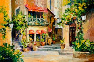 Tuscan Street Scenes can be transferred onto tiles for indoors and outdoors,walls,floors,pools,countertops.