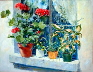 Still Life Paintings transferred onto tiles